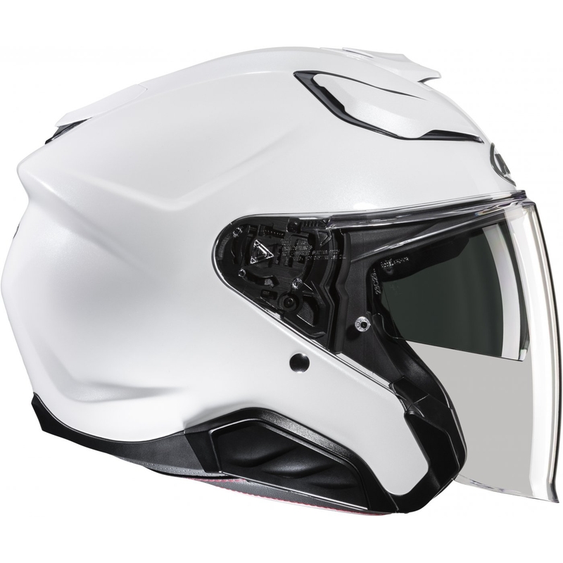 Åben motorcykelhjelm HJC F31 Solid pearl white