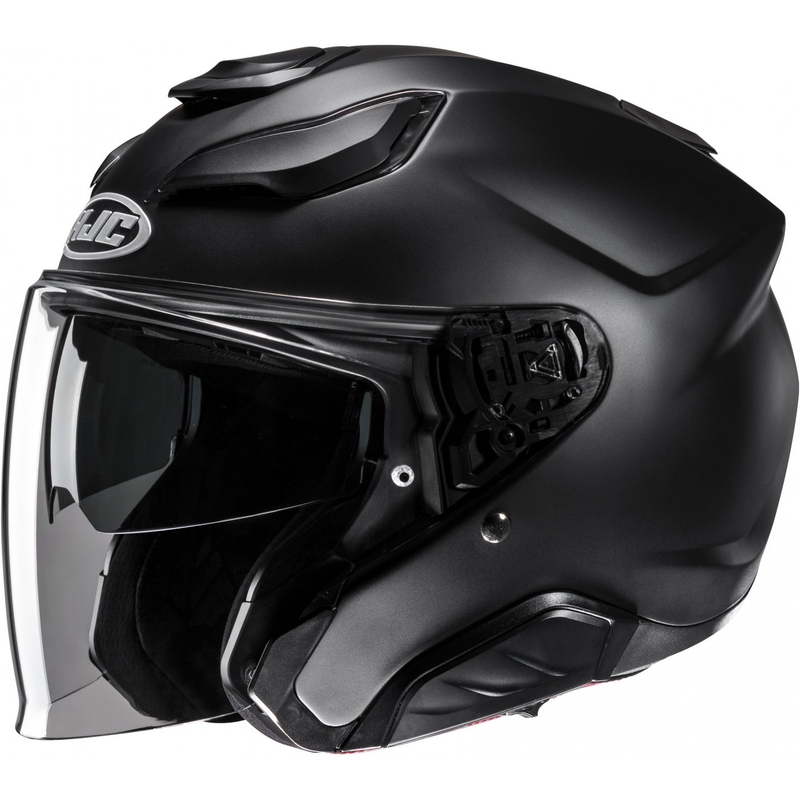 Åben motorcykelhjelm HJC F31 Solid sort
