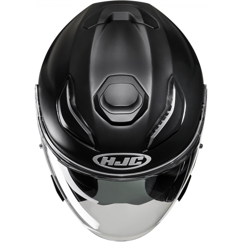 Åben motorcykelhjelm HJC F31 Solid sort