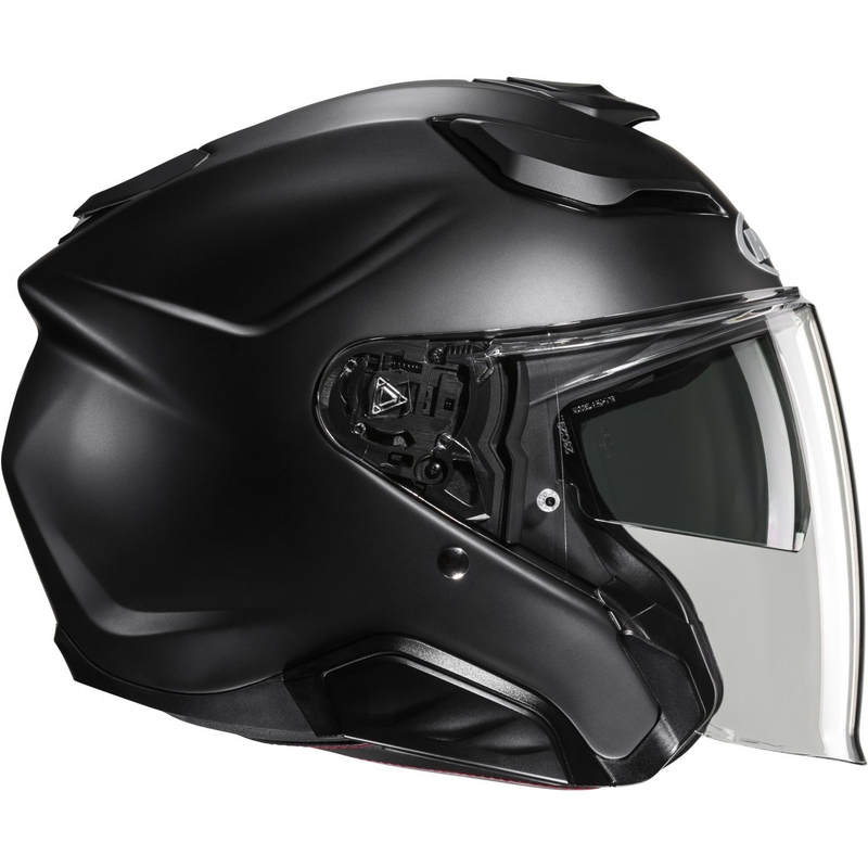 Åben motorcykelhjelm HJC F31 Solid sort