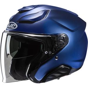 HJC F31 Solid Metallic Blue Open motorcykelhjelm