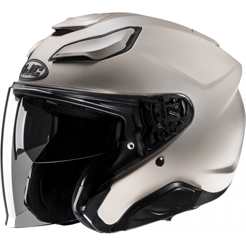Åben motorcykelhjelm HJC F31 sand