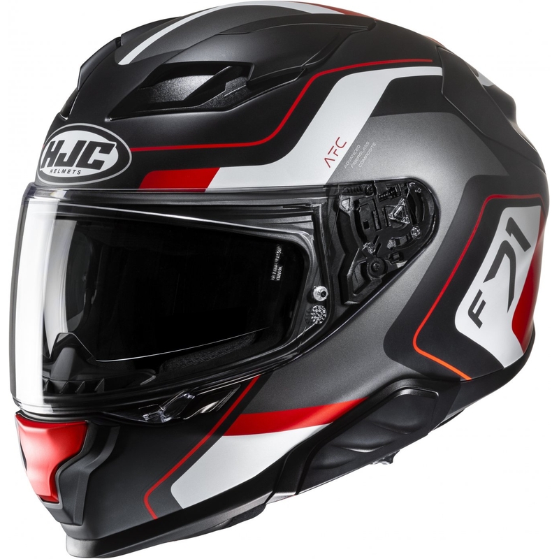 HJC F71 Arcan MC1SF sort-grå-rød integreret motorcykelhjelm