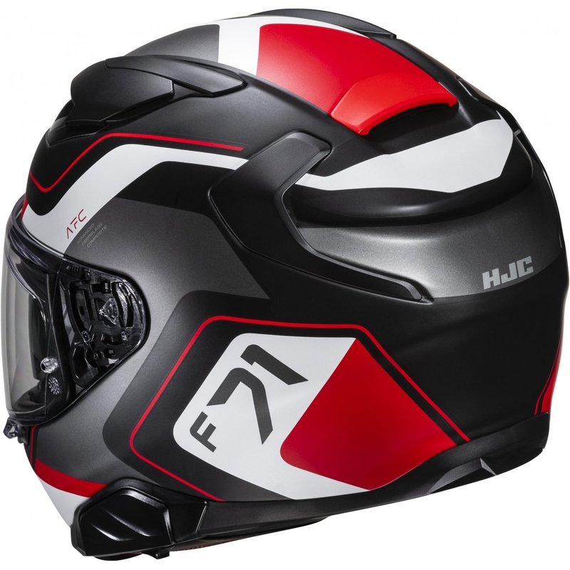 HJC F71 Arcan MC1SF sort-grå-rød integreret motorcykelhjelm