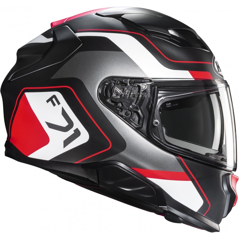 HJC F71 Arcan MC1SF sort-grå-rød integreret motorcykelhjelm