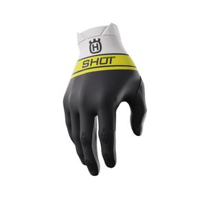 Motocross handsker Shot Aerolite Husqvarna LE hvid-sort udsalg