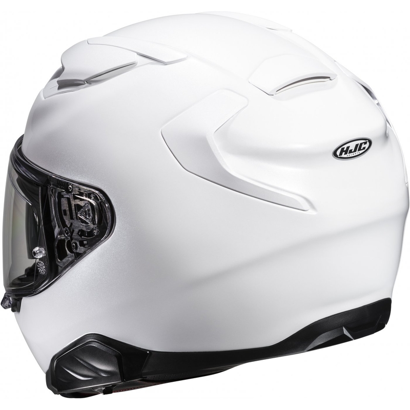 HJC F71 Solid Pearl White Integral motorcykelhjelm
