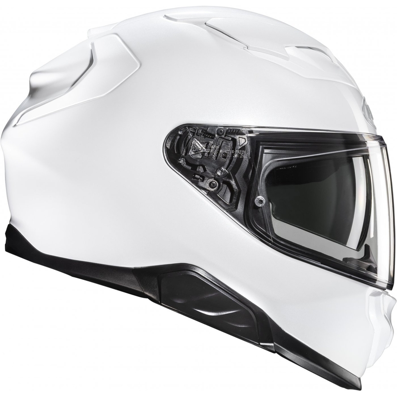 HJC F71 Solid Pearl White Integral motorcykelhjelm
