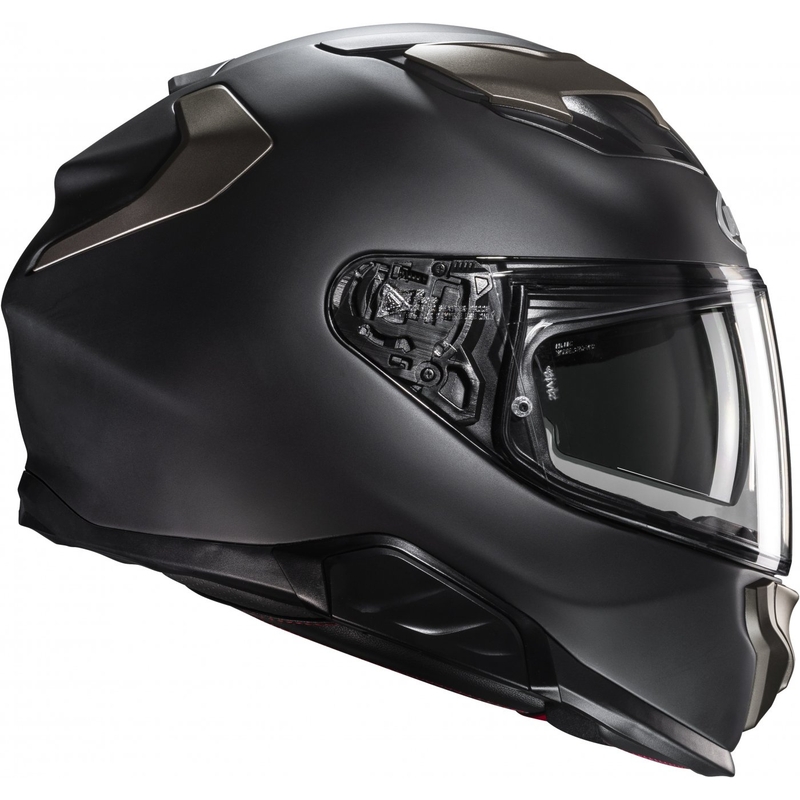 Integreret motorcykelhjelm HJC F71 Solid mat sort