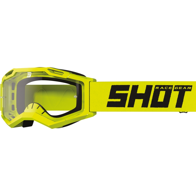 Motocrossbriller til børn Shot Rocket Kid 2.0 fluogul (klar plexi)