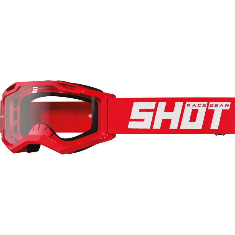 Motocrossbriller til børn Shot Rocket Kid 2.0 rød (klar plexi)