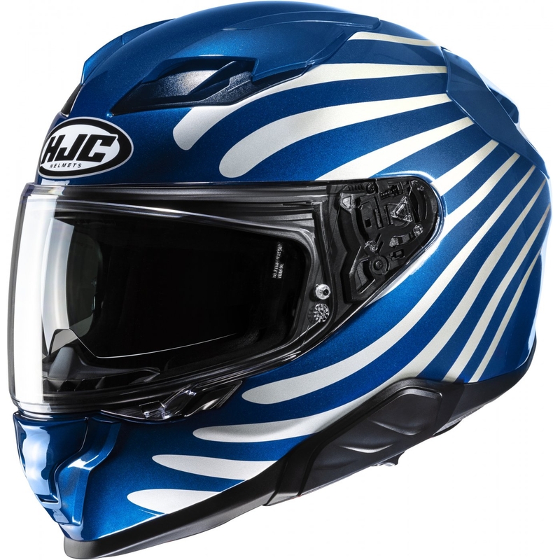Integreret motorcykelhjelm HJC F71 Zen MC2 hvid-blå