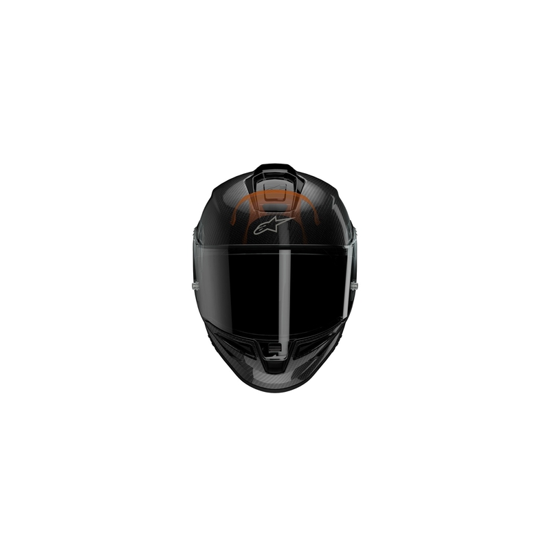 Integralhjelm Alpinestars Supertech R-10 Team carbon fluo rød-blå-hvid mat