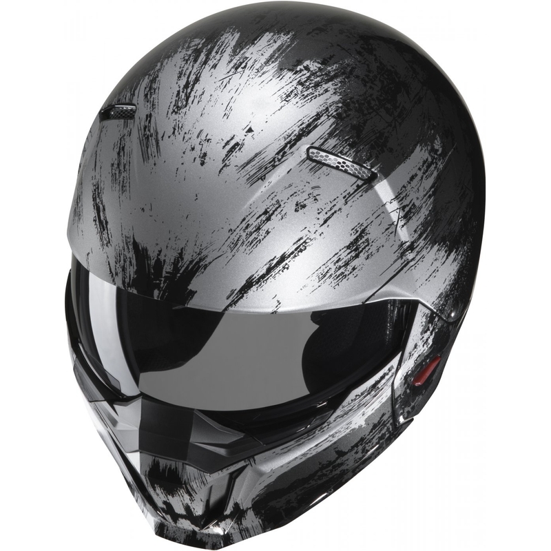 Åben hjelm med maske HJC i20 Furia MC5 sort-grå