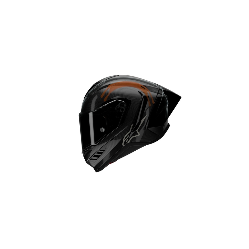 Alpinestars Supertech R-10 Element carbon fullface motorcykelhjelm sølv-sort