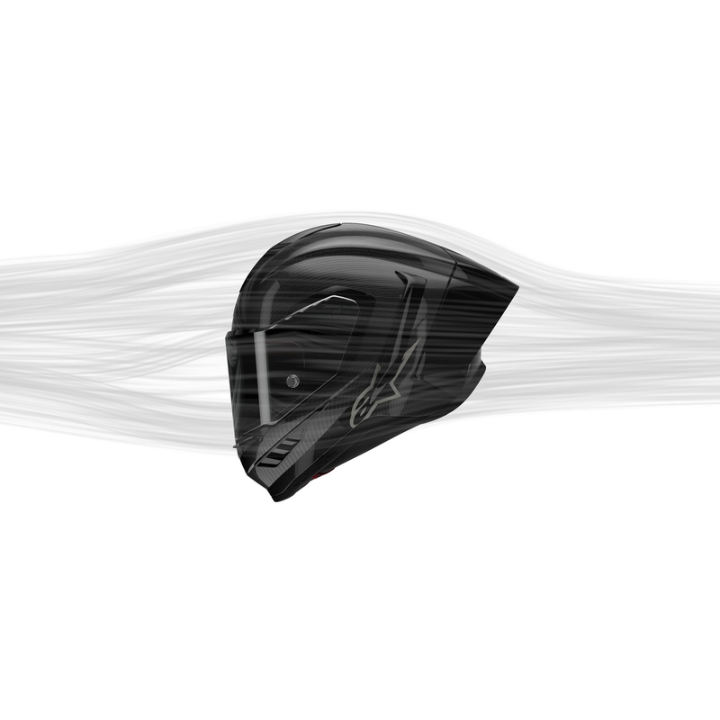 Alpinestars Supertech R-10 Element carbon fullface motorcykelhjelm sølv-sort