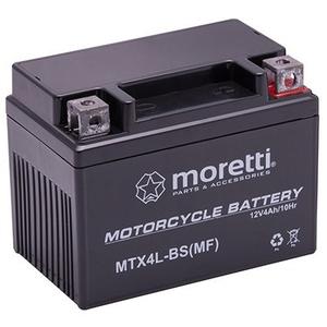 Moretti MTX4L-BS vedligeholdelsesfrit gelebatteri, 12V 4Ah