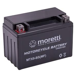Moretti MTX9-BS vedligeholdelsesfrit gelebatteri, 12V 8Ah