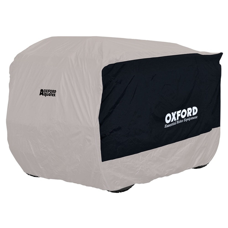 Oxford Aquatex ATV quad bike overtræk sort-sølv