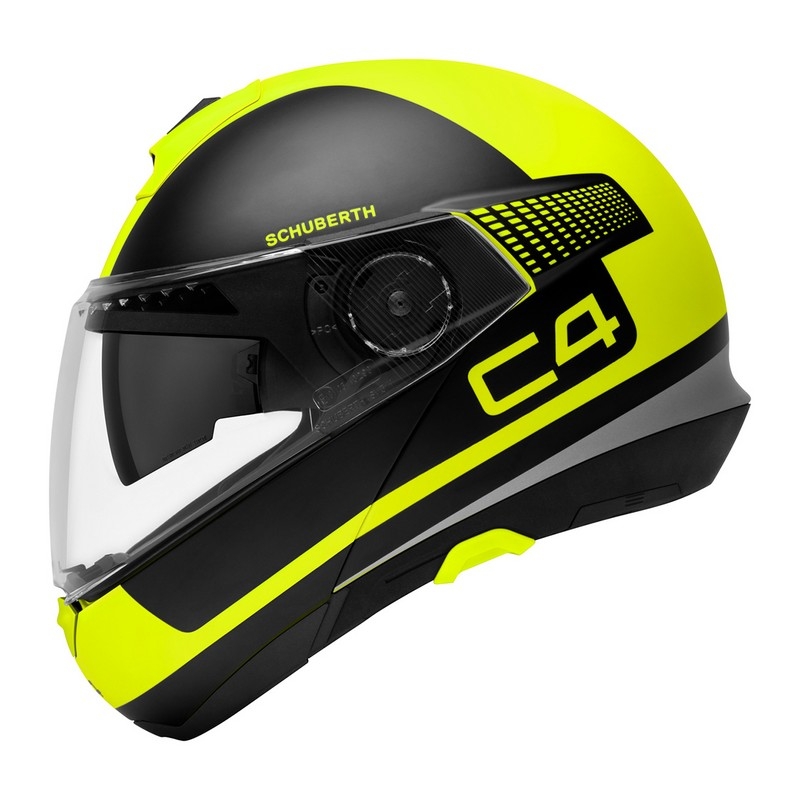 Vyklápěcí přilba na motorku Schuberth C4 černo-fluo žlutá výprodej