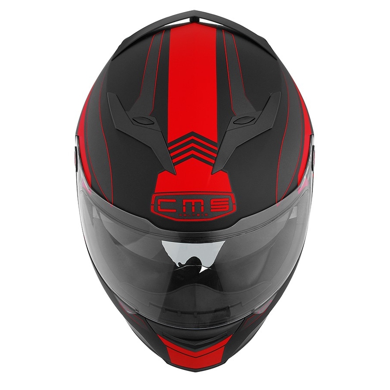 Přilba na motorku CMS GTR Spitfire červená