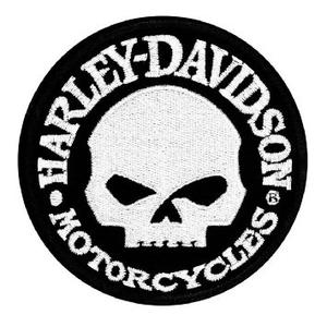 Patch H-D Motorcykler hvid