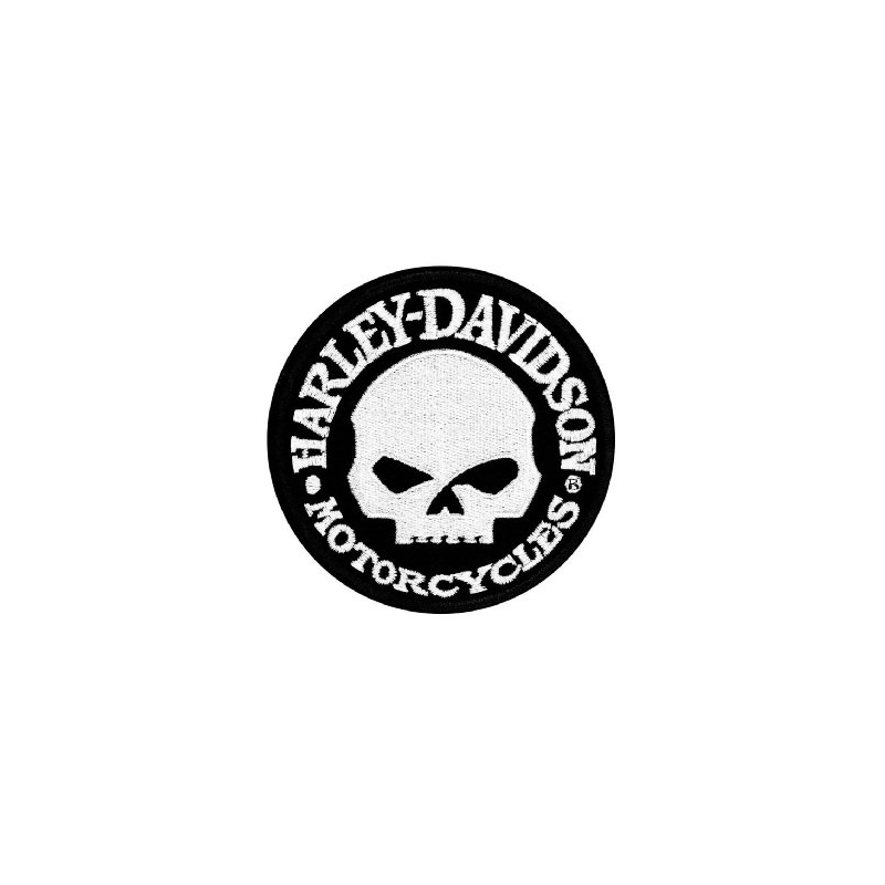Patch H-D Motorcykler hvid