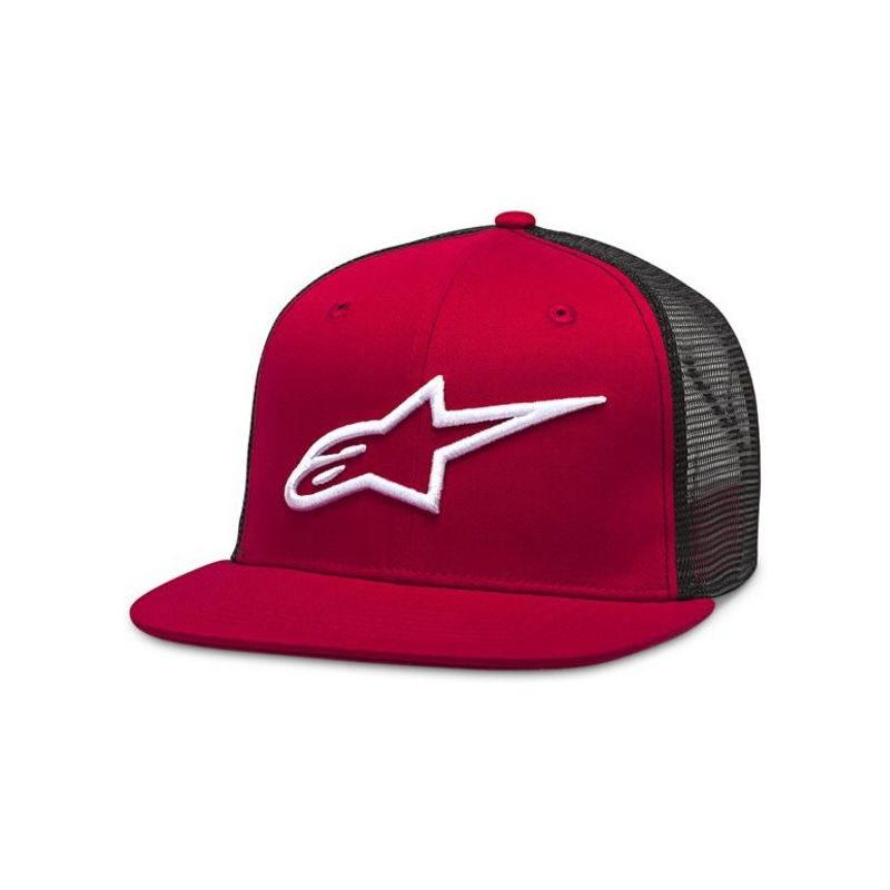 Alpinestars Corp Trucker-kasket rød og sort