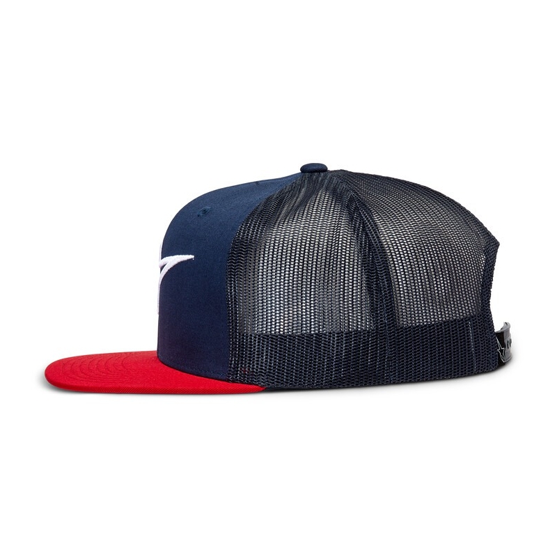 Alpinestars Corp Trucker-kasket blå-rød-sort-hvid