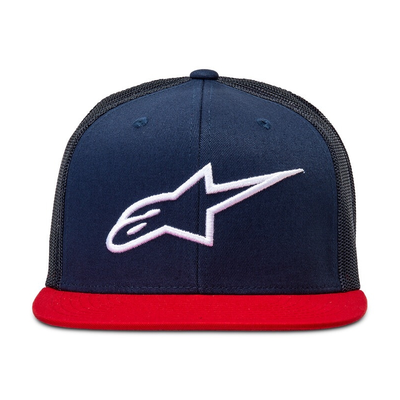 Alpinestars Corp Trucker-kasket blå-rød-sort-hvid