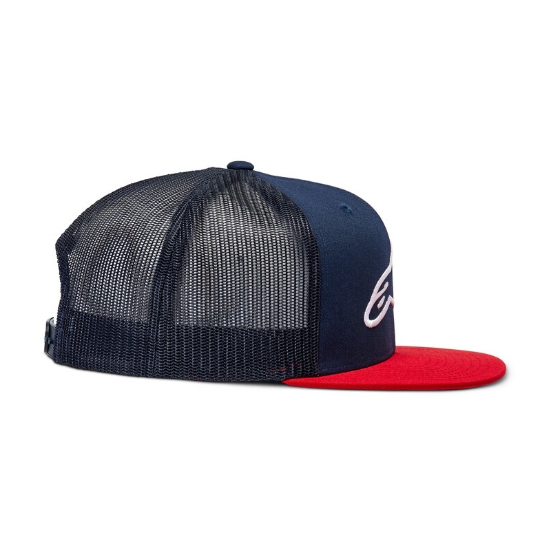 Alpinestars Corp Trucker-kasket blå-rød-sort-hvid