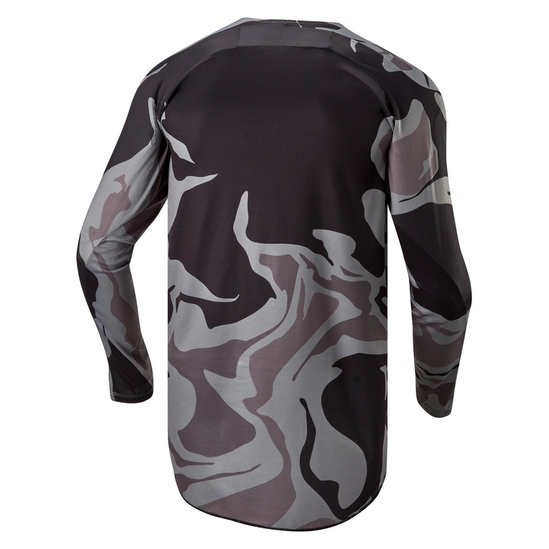 Alpinestars Racer Tactical motocrosstrøje grå camo-fluo gul-sort