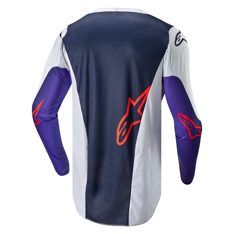 Motocross trøje Alpinestars Racer Hoen grå-blå-orange