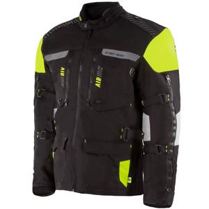 Street Racer All Season Motorcykeljakke Sort-Fluo Gul