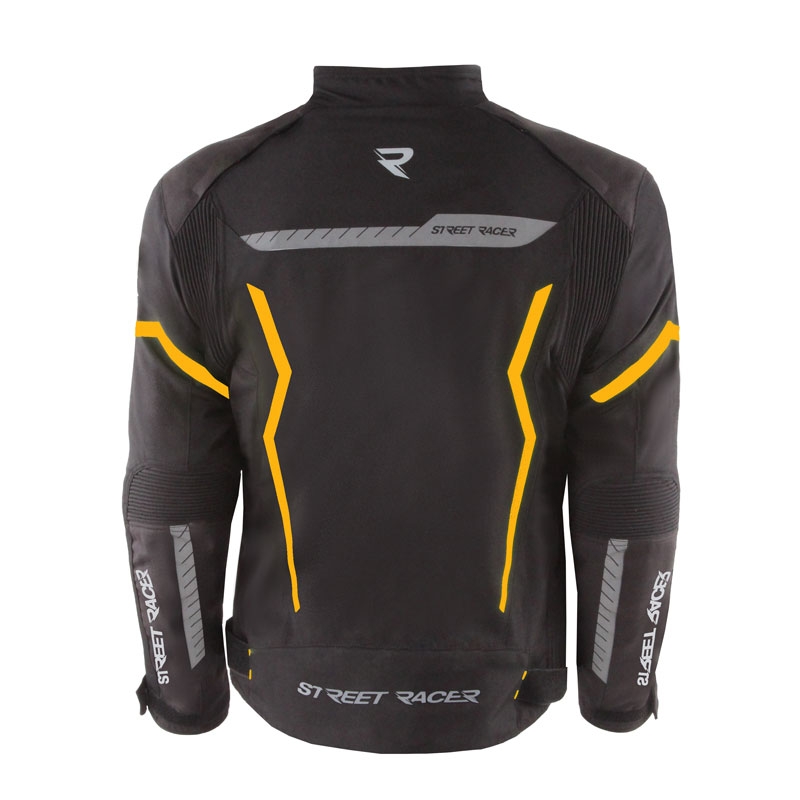 Street Racer Flex Air motorcykeljakke sort-orange