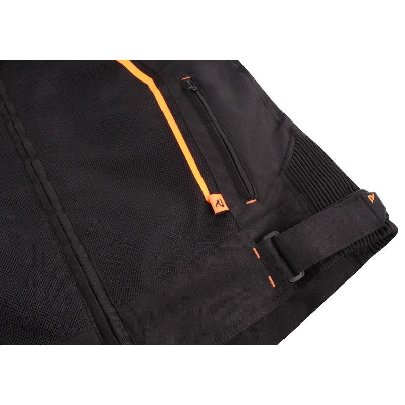 Street Racer Flex Air motorcykeljakke sort-orange