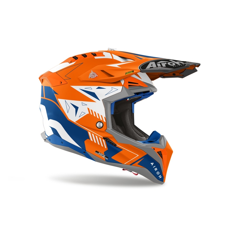 Motocross hjelm Airoh Aviator 3 Spin fluo orange mat