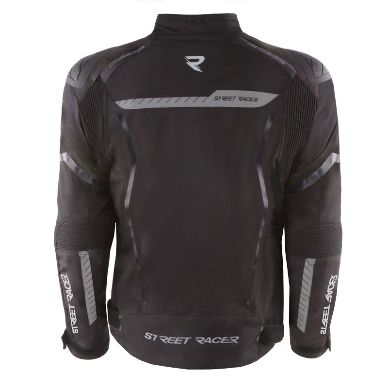 Street Racer Flex EVO motorcykeljakke sort