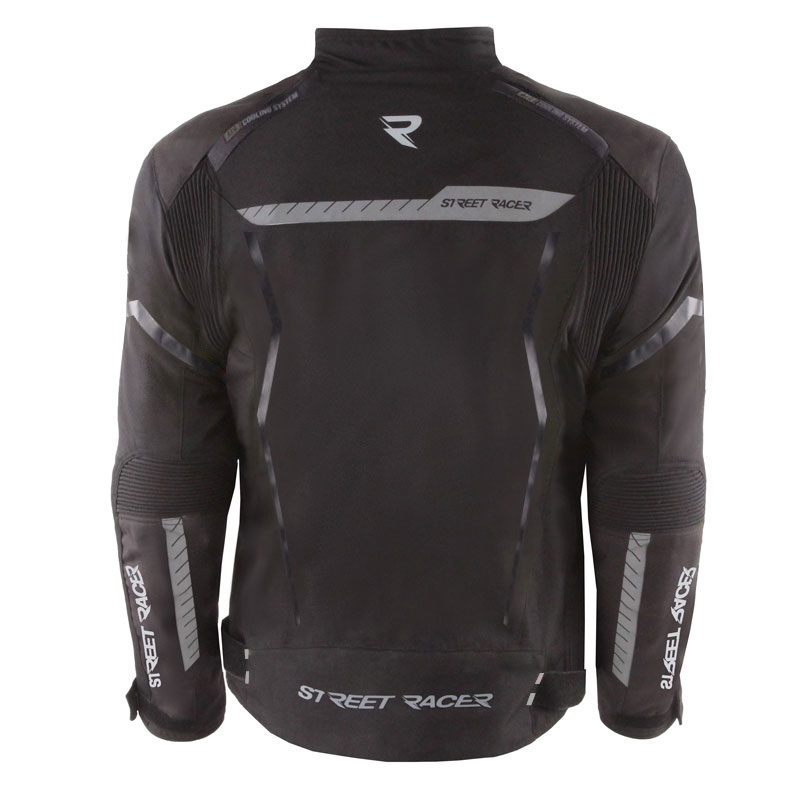 Street Racer Flex sort motorcykeljakke
