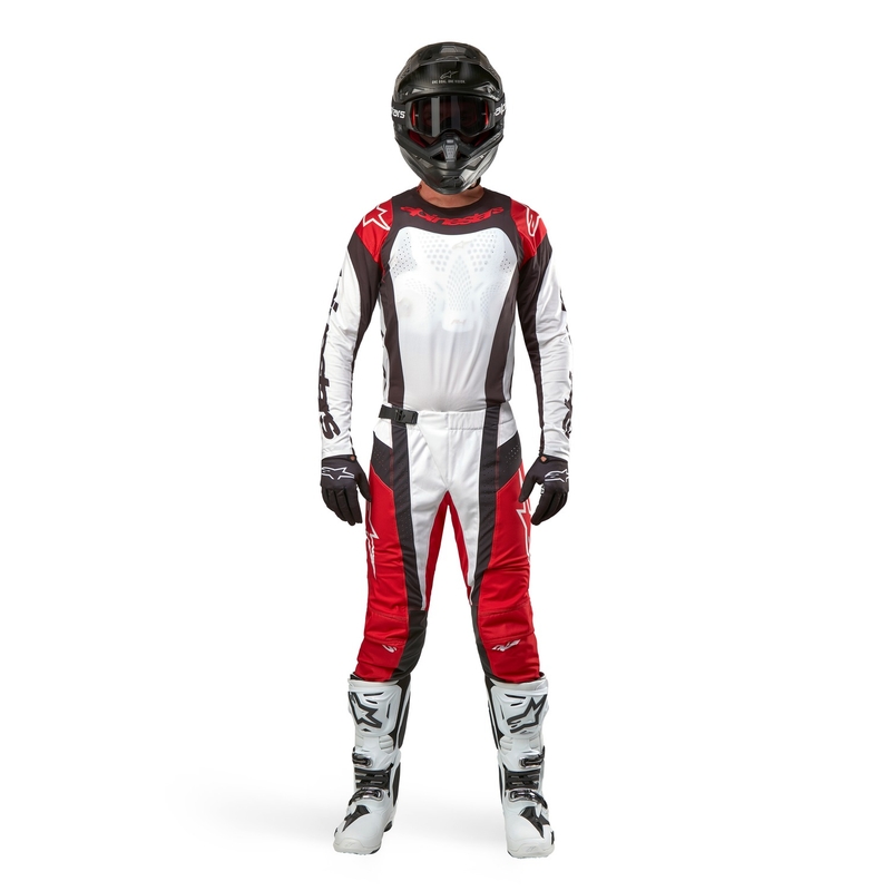 Alpinestars Techstar Ocuri motocross jersey rød-hvid-sort