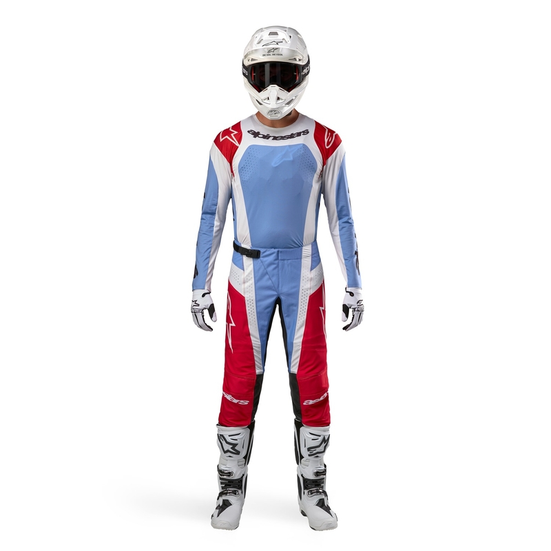 Alpinestars Techstar Ocuri motocrosstrøje blå-hvid-rød