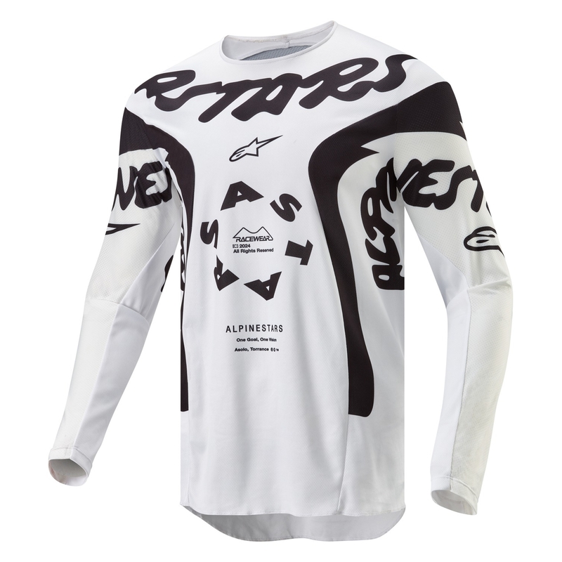 Alpinestars Racer Hana motocross trøje hvid-sort