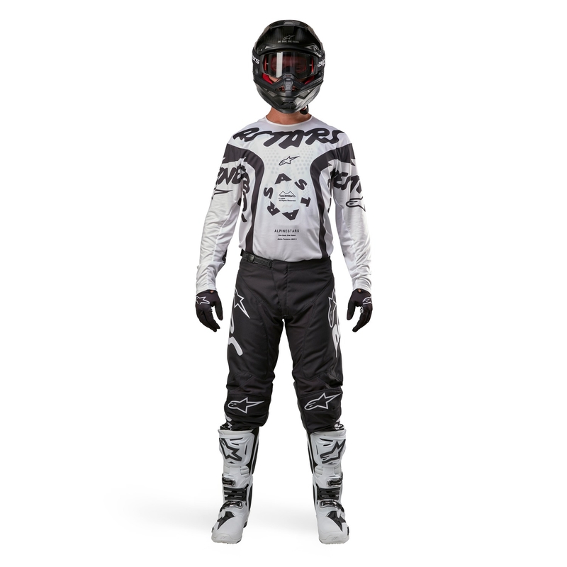 Alpinestars Racer Hana motocross trøje hvid-sort