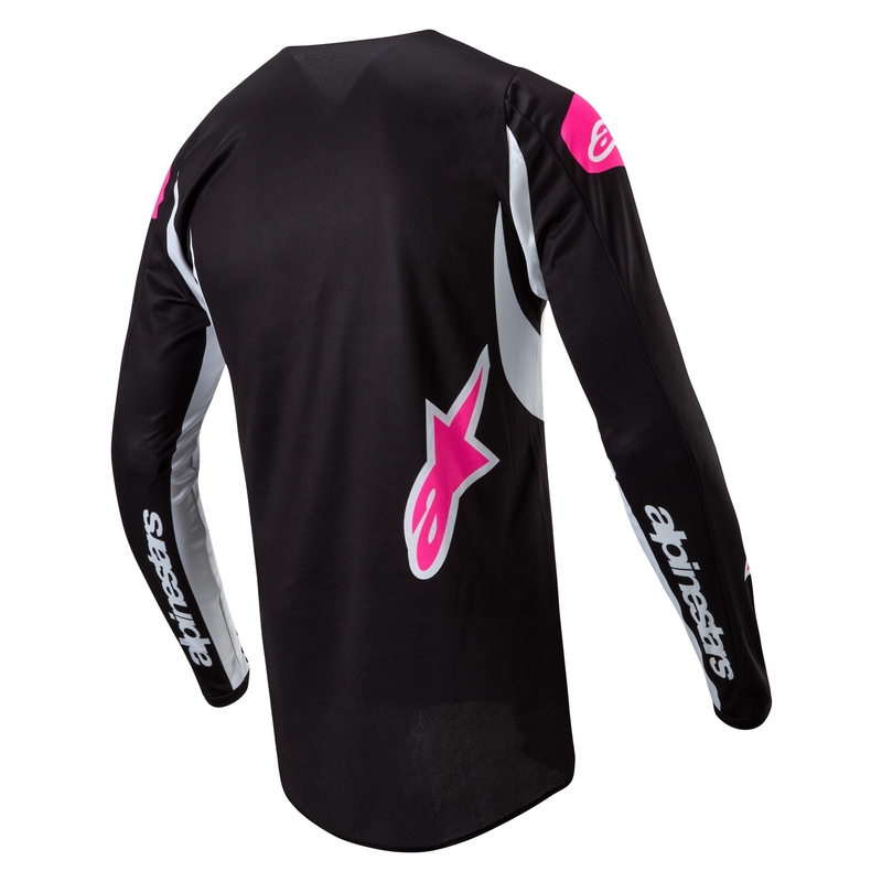 Dámský motokrosový dres Alpinestars Stella Fluid 2024 černo-bílý