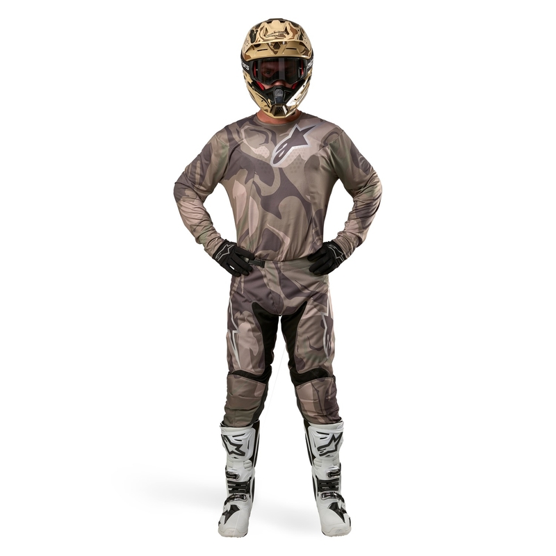 Alpinestars Racer Tactical motocrossbukser grøn camo-brun