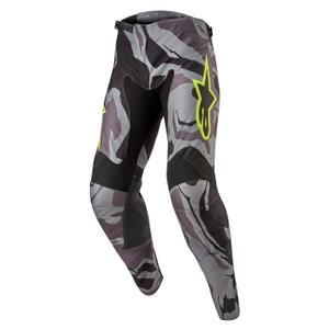 Alpinestars Racer Tactical motocrossbukser grå camo-fluo gul-sort