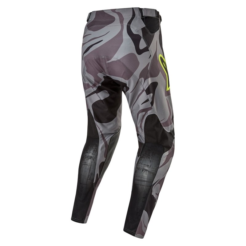 Alpinestars Racer Tactical motocrossbukser grå camo-fluo gul-sort