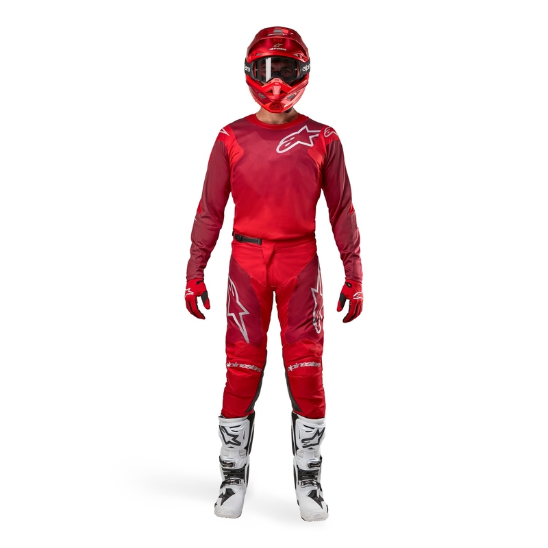 Alpinestars Racer Hoen Motocross Pants rød og vin
