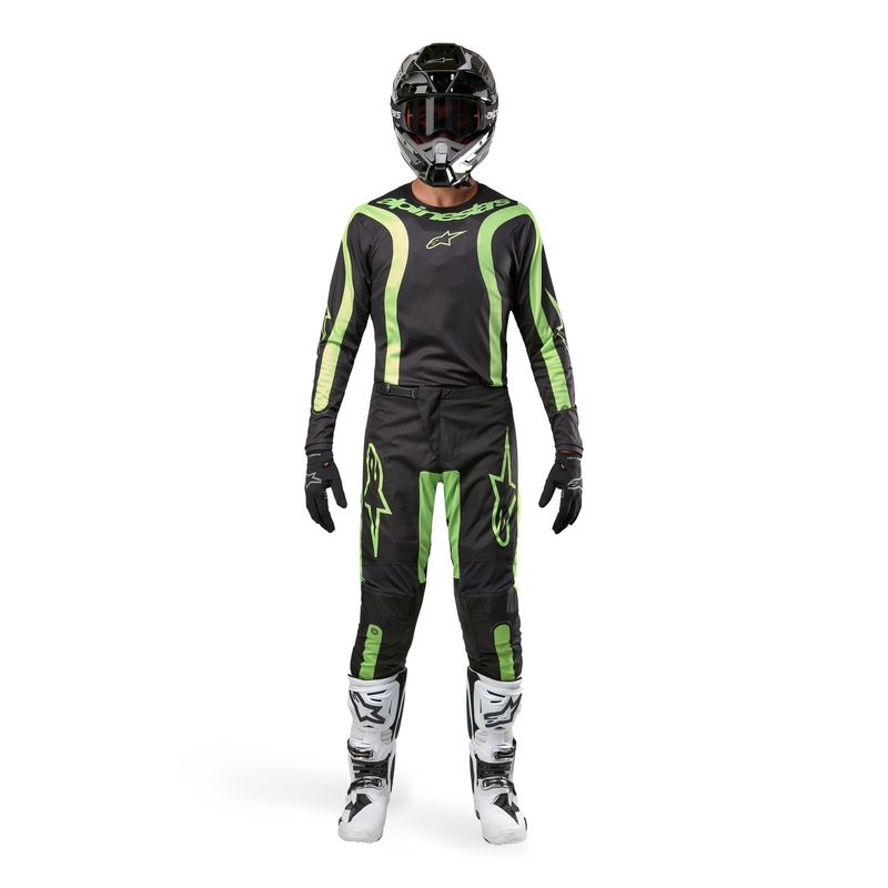 Alpinestars Fluid Lurv motocrossbukser sort-fluo gul