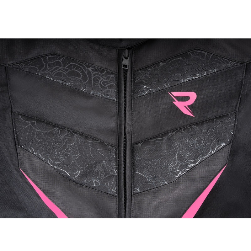 Motorcykeljakke til kvinder Street Racer Rose Black and Pink